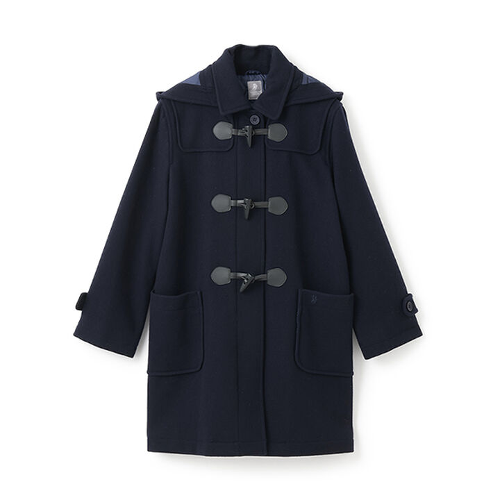 [Graduation Attire] Lightweight Quilted Lined Long Duffle Coat,Navy, medium image number 13
