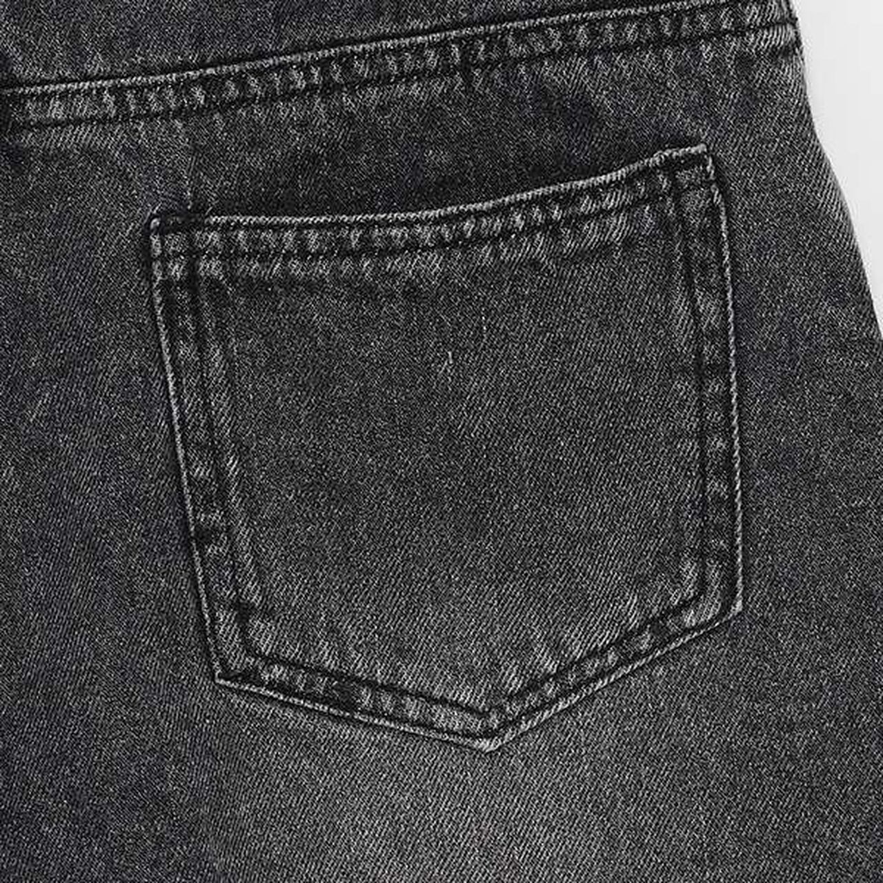 Distressed Denim Shorts,Gray, large image number 18