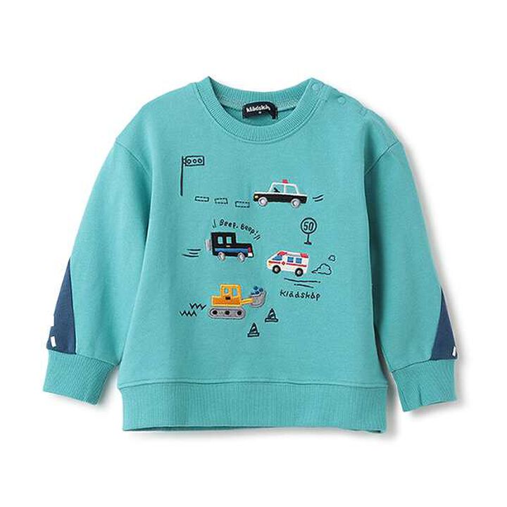 Working Vehicles × Road Sweatshirt,Turquoise, medium image number 3