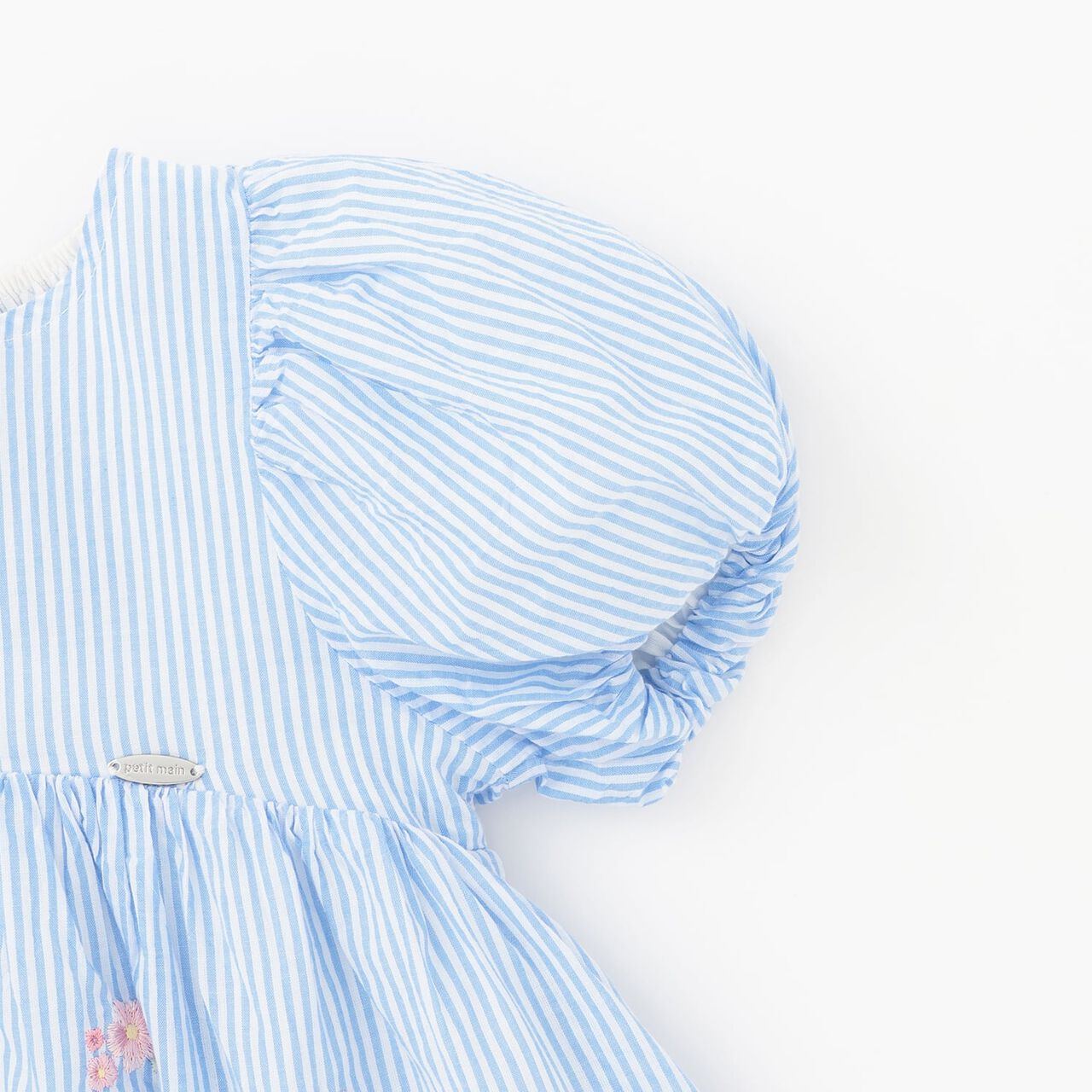 [Sanrio Characters] Embroidered Puff One-Piece Dress,Blue, large image number 7