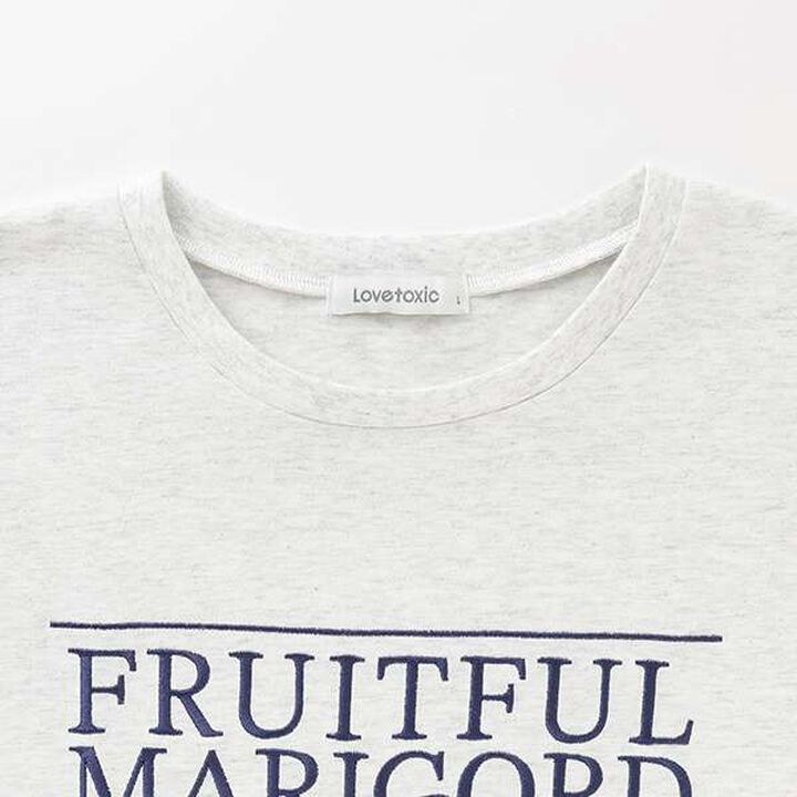 3-Stage Logo Embroidery T-Shirt,Charcoal gray, medium image number 2