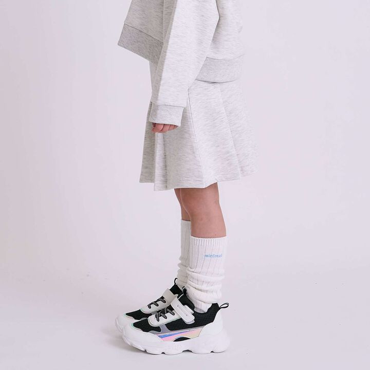 Anti-Stain Puffy Sweat Skirt / Cardboard,Sax blue, medium image number 1