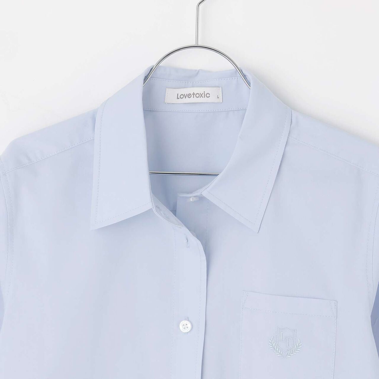 [Graduation Attire & Ceremony] Easy Care Basic Shirt,Light blue, large image number 3