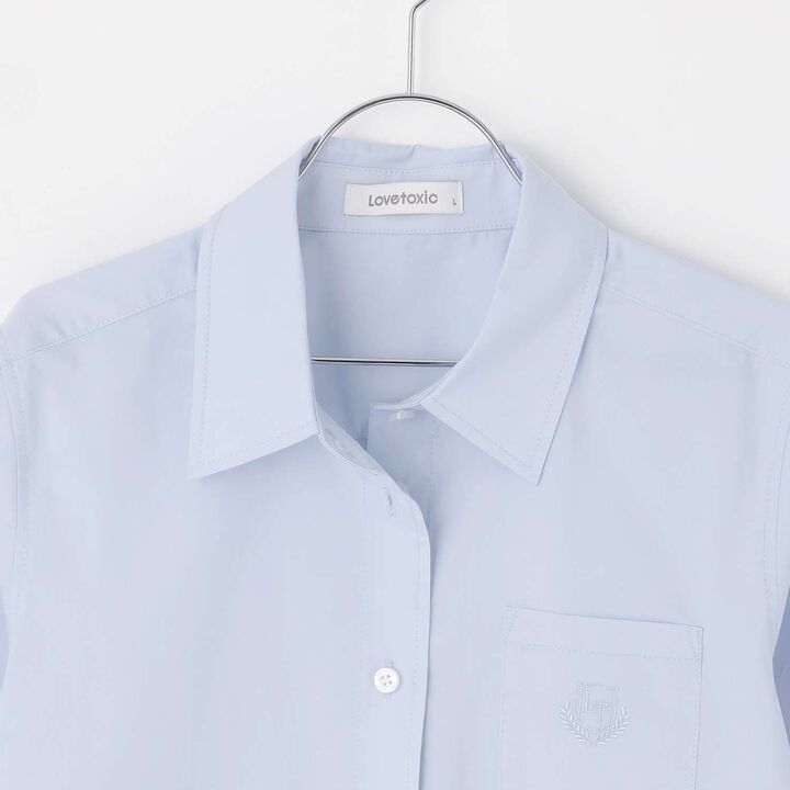 [Graduation Attire & Ceremony] Easy Care Basic Shirt,Light blue, medium image number 3