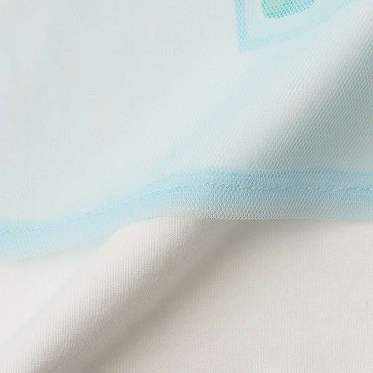 Tulle Layered Long-Sleeve T-Shirt,Off white, large image number 2