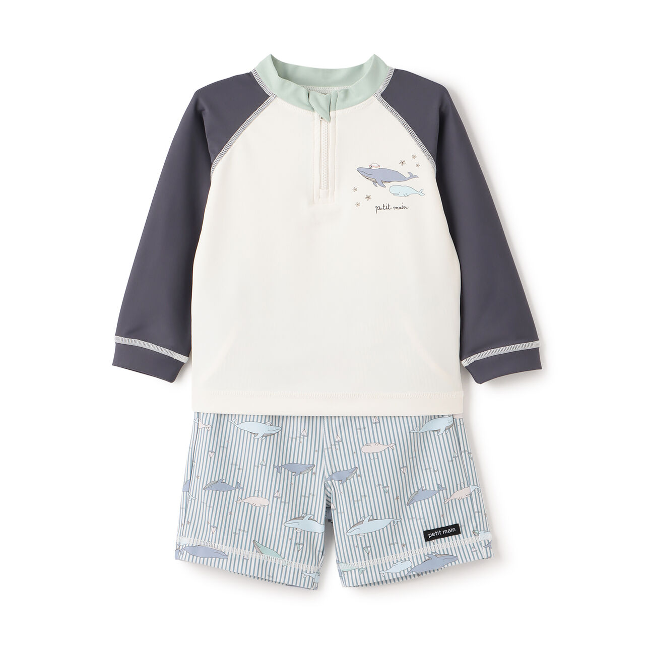 [SWIM] Boys Assorted Outfit Set Swimwear,Charcoal gray, large image number 7