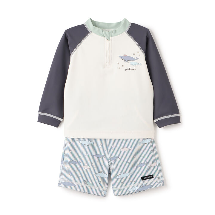 [SWIM] Boys Assorted Outfit Set Swimwear,Charcoal gray, medium image number 7
