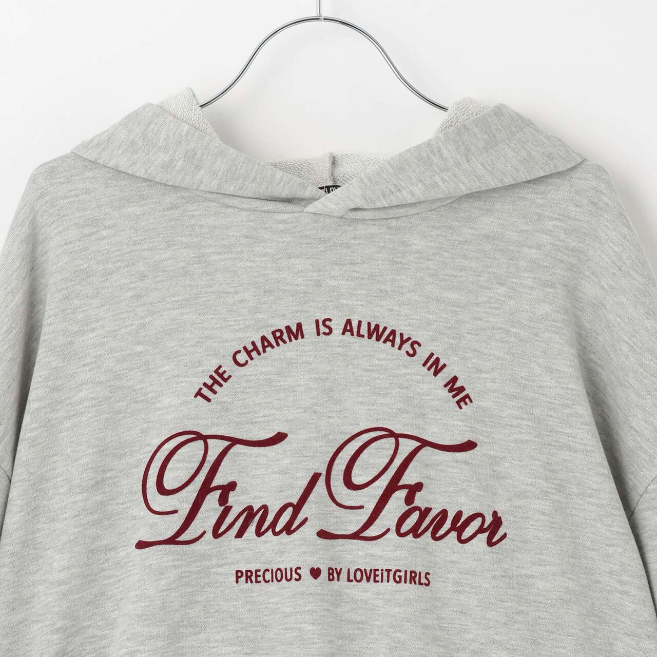 Hoodie & Skirt Set,Medium gray, large image number 6