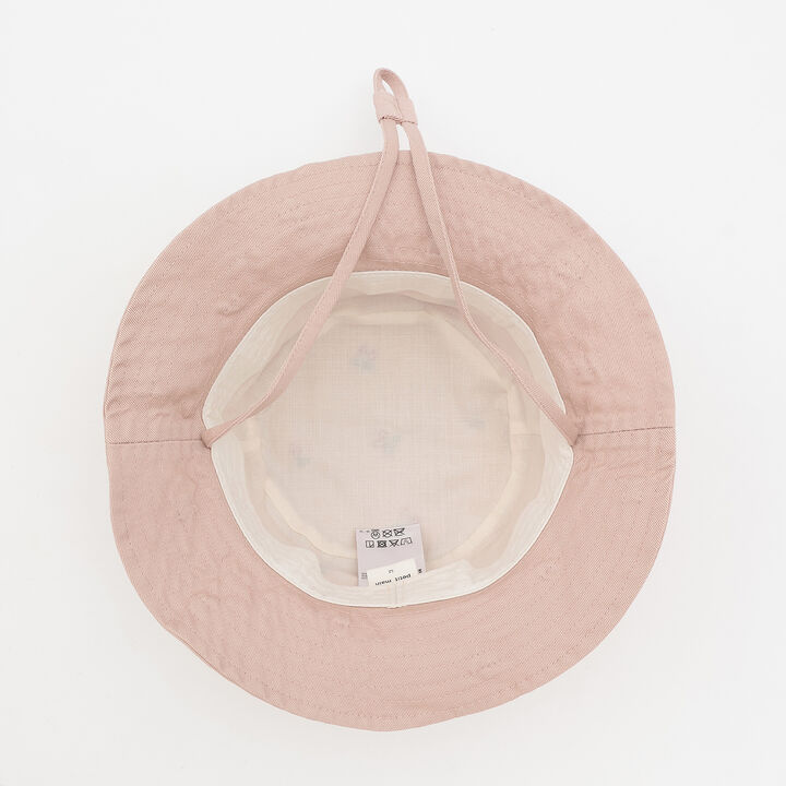 Twill Embroidered Bucket Hat,Ivory, medium image number 3