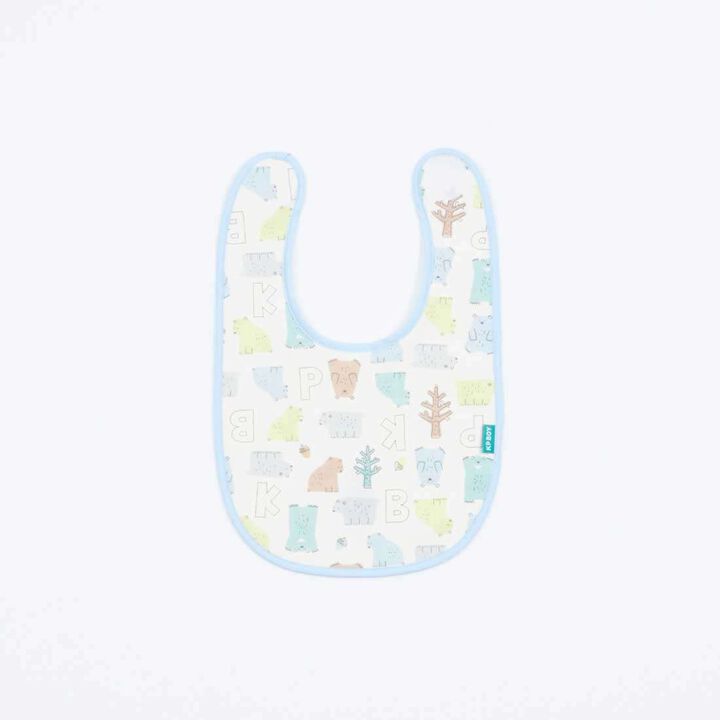[Made in Japan] KPBOY Reversible Bear Motif Bib,Blue, medium image number 1