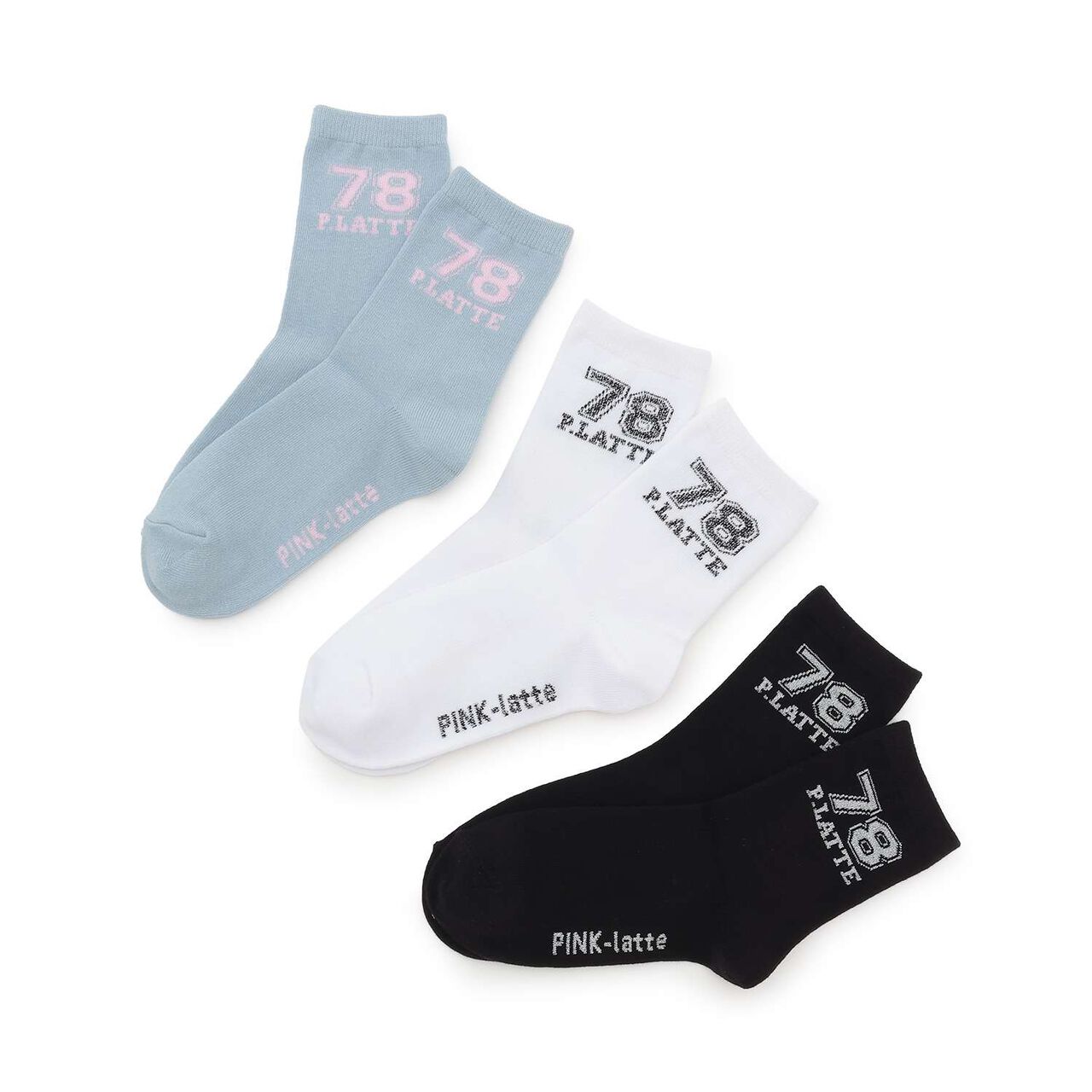Numbering Short Socks,Sax blue, large image number 3