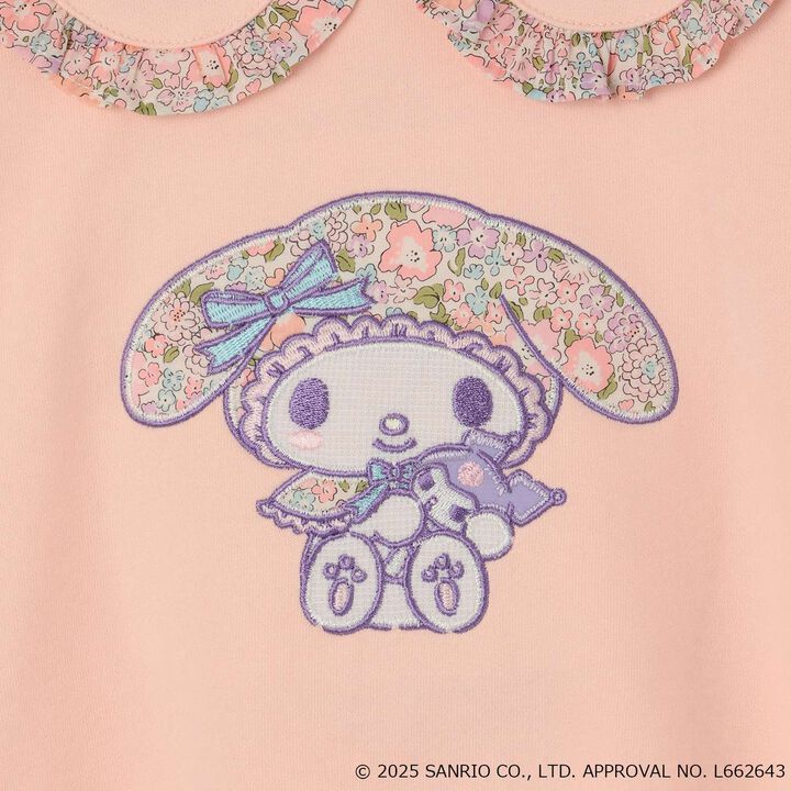 My Melody Liberty Fabric Appliqu&eacute; Sweatshirt,Pearl white, medium image number 3