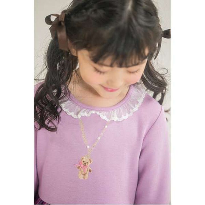 Check Tulle One-Piece Dress,Pink, medium image number 6