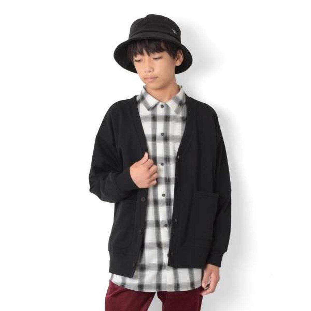 Corduroy Bucket Hat,Charcoal gray, large image number 12