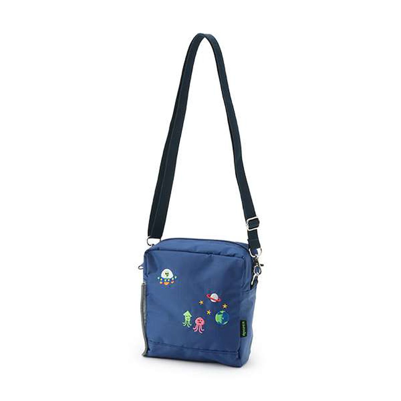 Space Motif Shoulder Bag,Navy, large image number 7