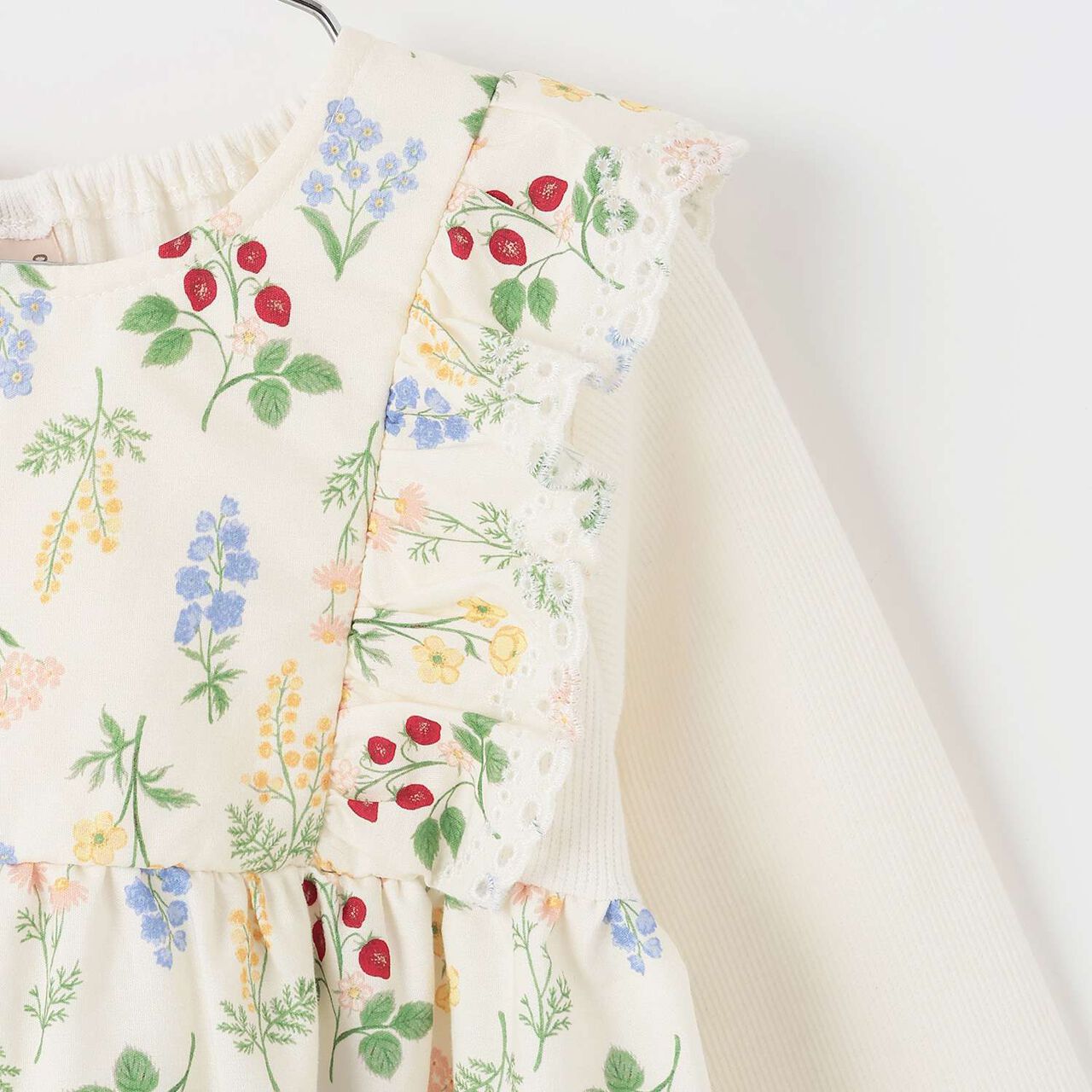 Link Shoulder Frill Long-Sleeve Tunic,Multi color, large image number 9