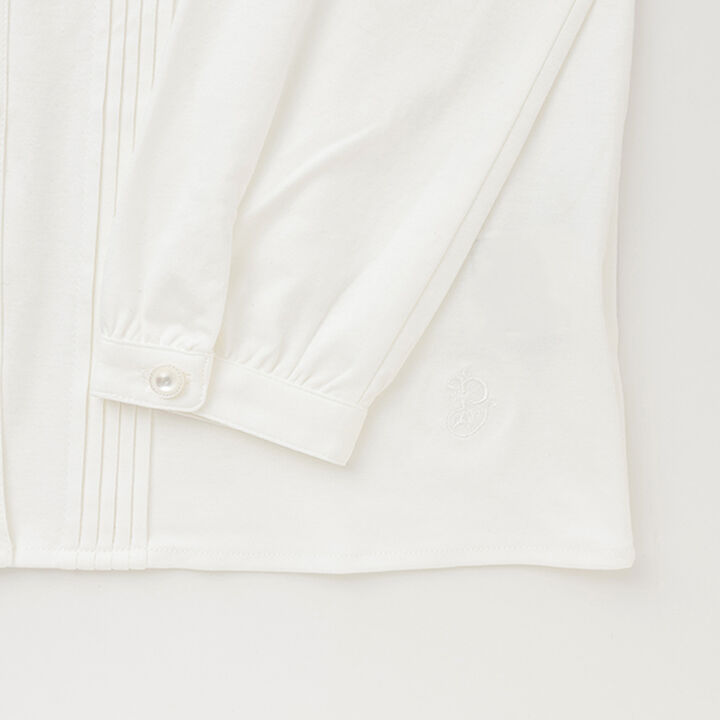 Collared Cut Blouse,Off white, medium image number 4