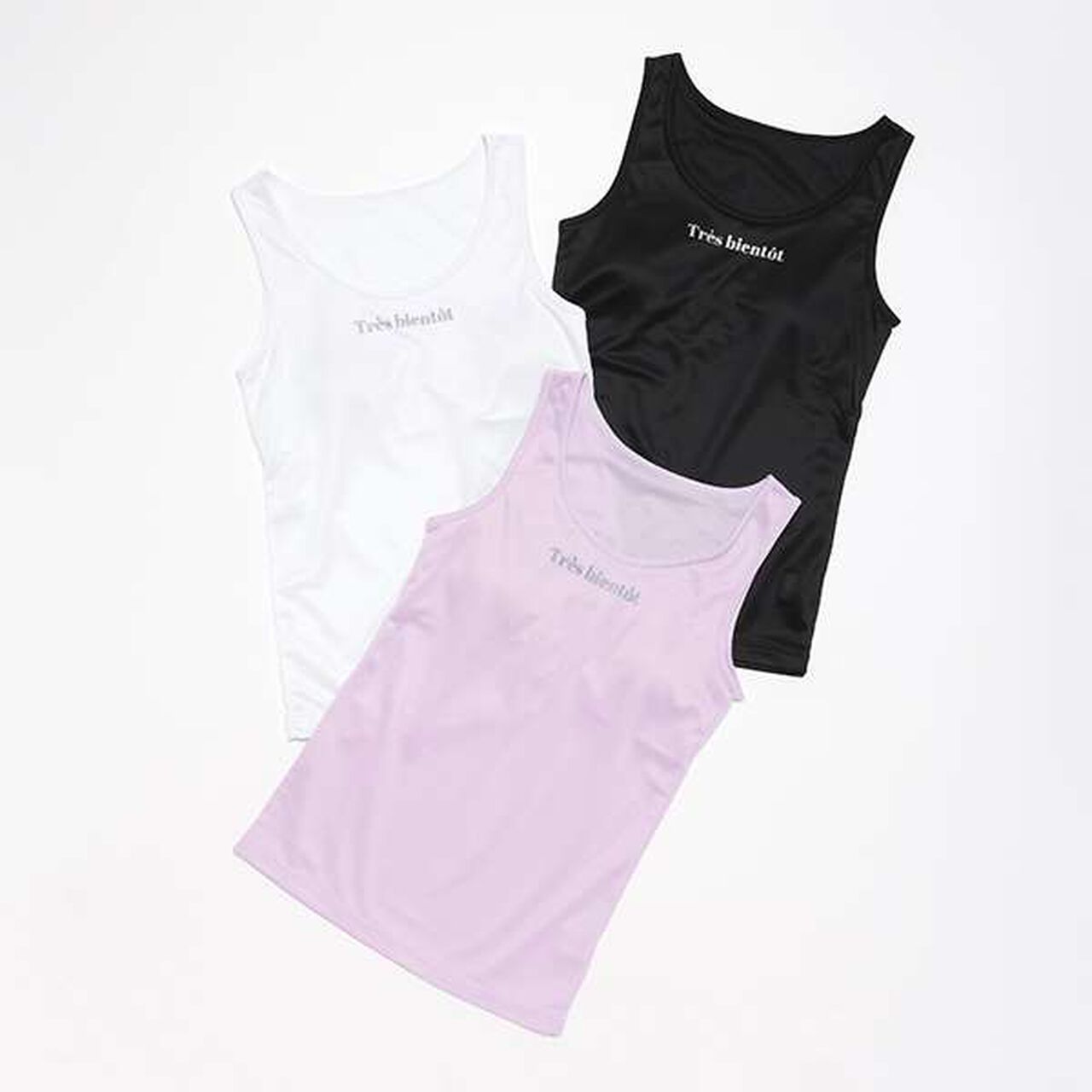 DRY Mesh Camisole,Black, large image number 9