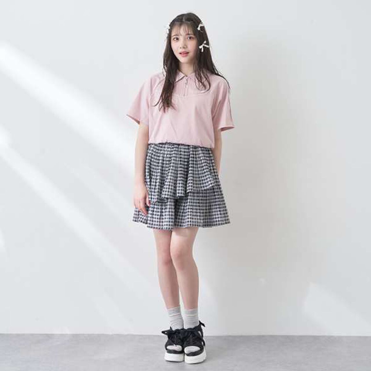 Lame Piping Half-Zip T-Shirt,Navy, large image number 9