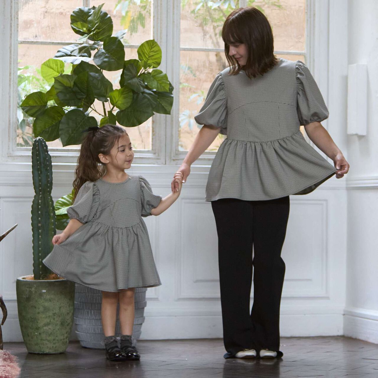 [Link] Puff Sleeve Tunic,Ivory, large image number 4