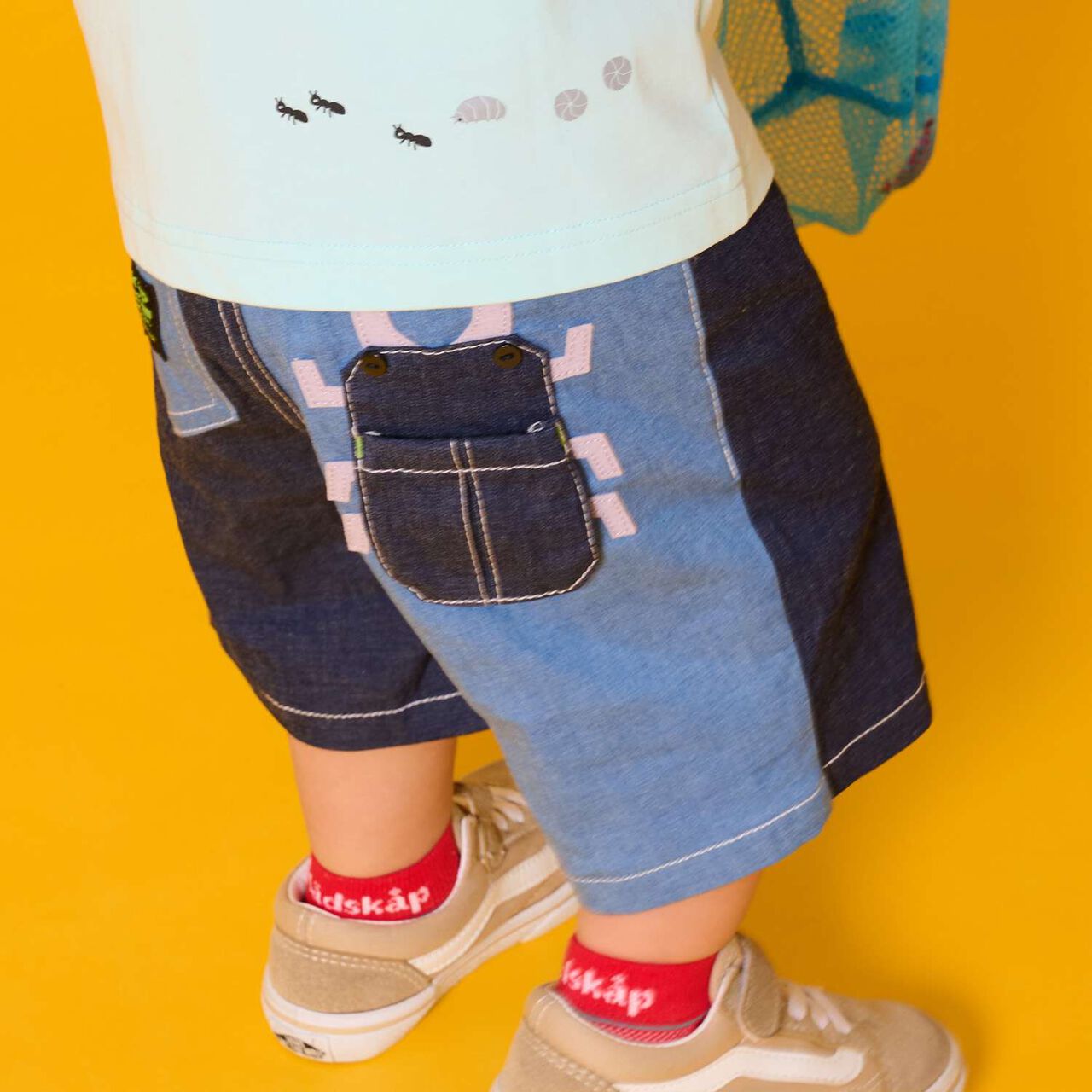 Insect Pocket 5-Minute Length Pants,Sax blue, large image number 1
