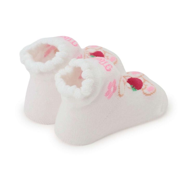 Rabbit Strawberry Pattern Socks [Made in Japan],Light pink, medium image number 1