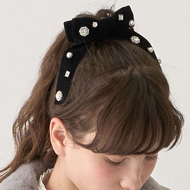 Bijou Ribbon Hair Clip,, medium