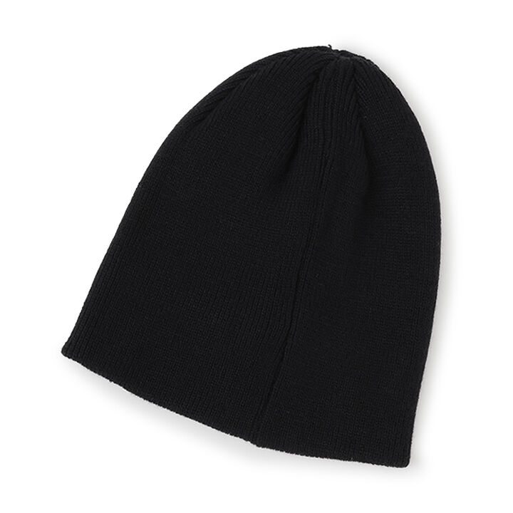 Knit Cap with Pearl Ribbon,Black, medium image number 12