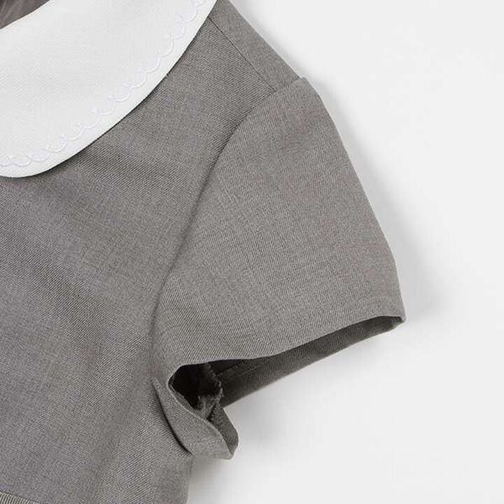 Pleated Dress & Piping Jacket Set,Navy, medium image number 19