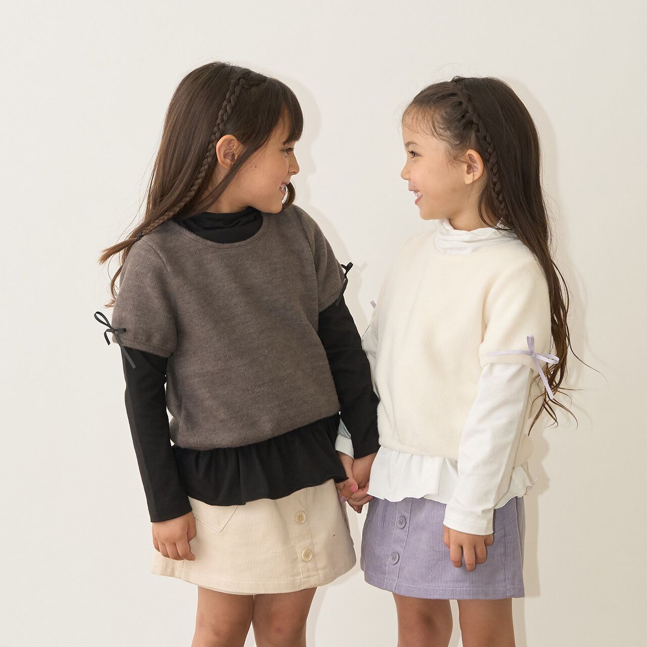 Fluffy Brushed Short-Sleeve Top,Deep pink, large image number 31