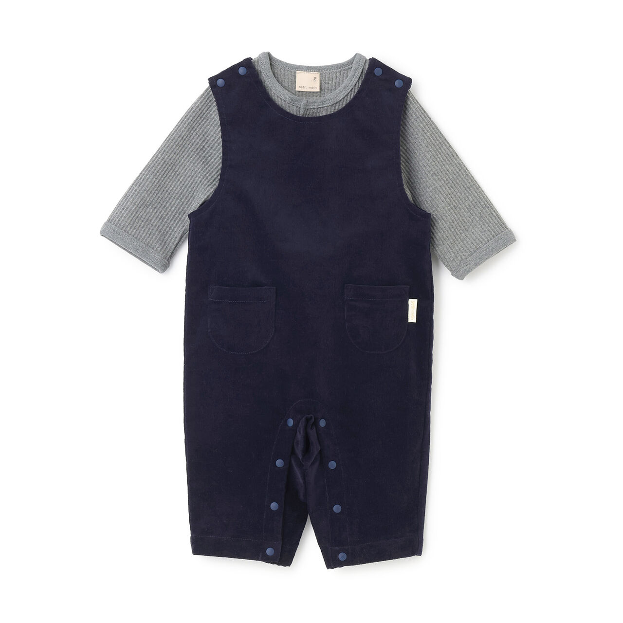 Rompers + Overalls Set,Navy, large image number 0