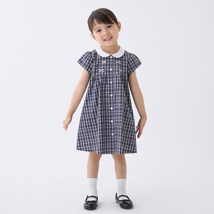 Chibi Ribbon Pintuck One-Piece Dress,, medium