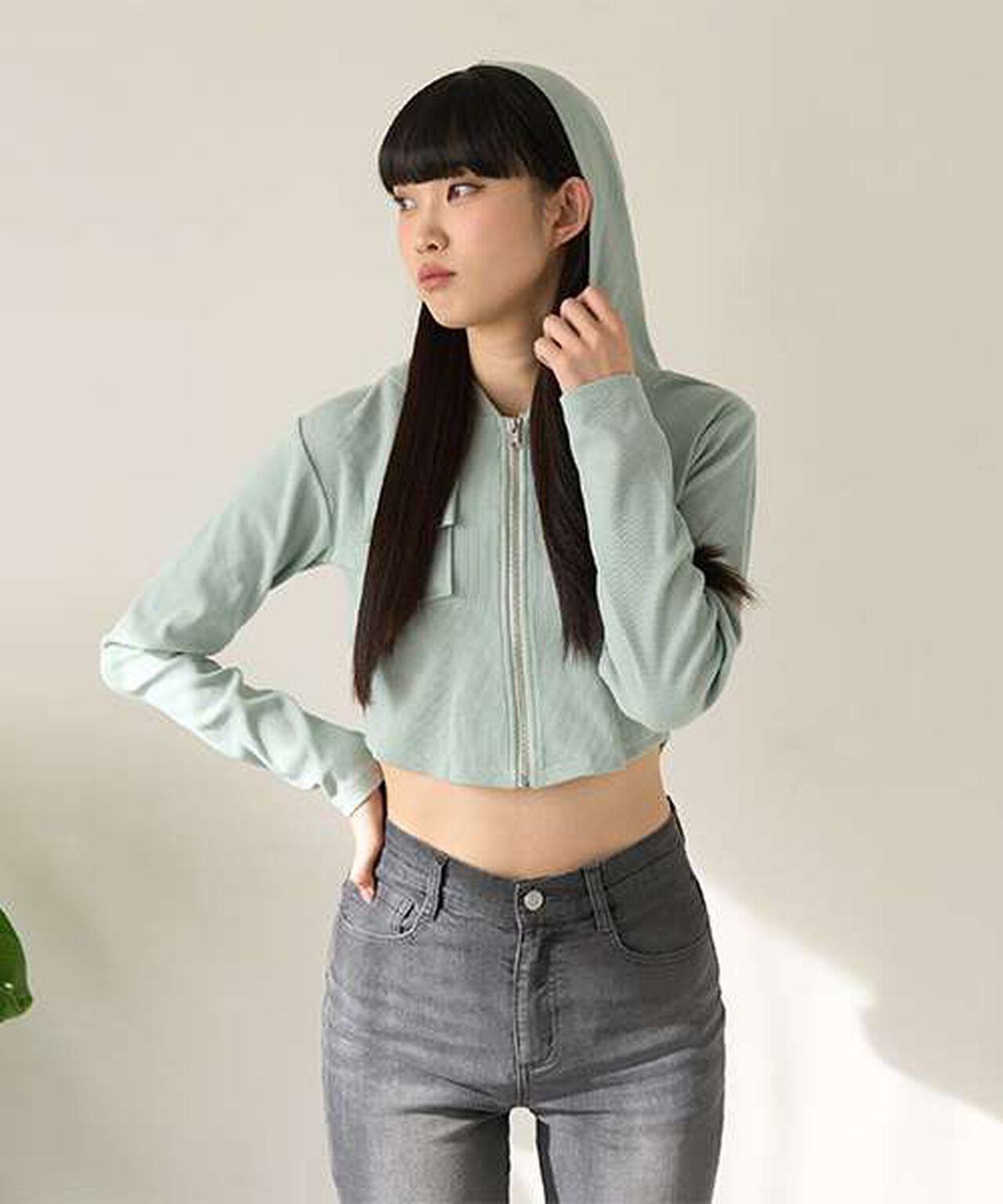 Color Block Compact Parka,Mint, large image number 10