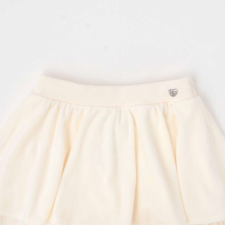 Tiered Skirt & Lace Pants Set,Ivory, medium image number 3