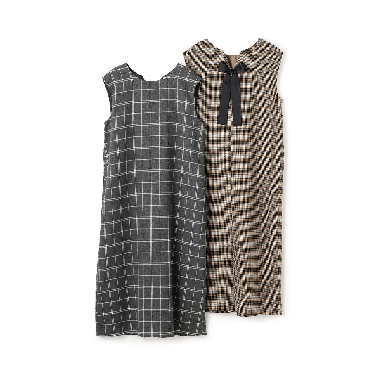 Parent-Child Matching Ribbon Jumper Skirt,Gray, large image number 17