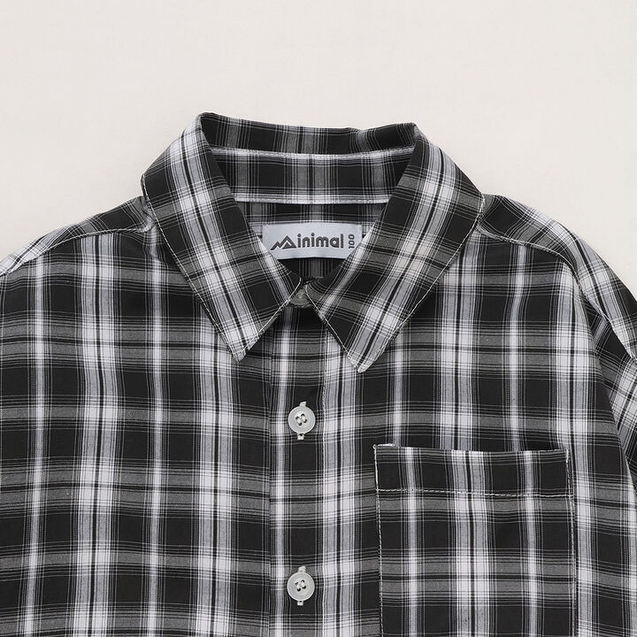 [Inner Wear Set] Long-Sleeve Checkered Shirt,Black, medium image number 19