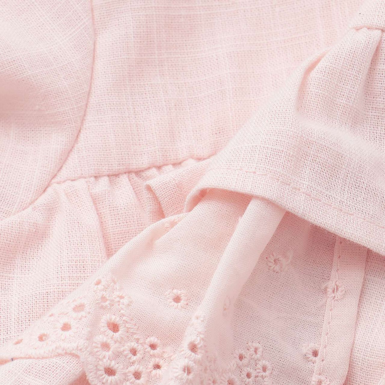 Lace Frill Top,Light pink, large image number 9