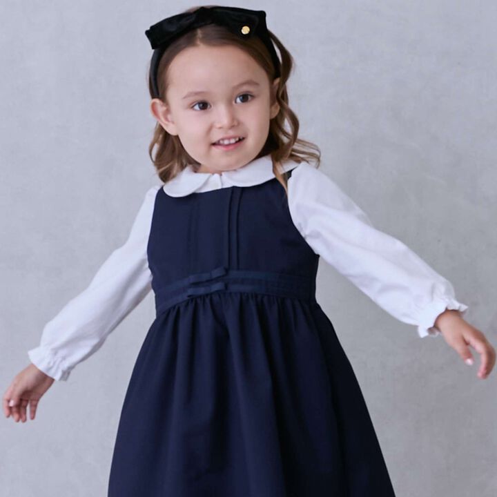 Semi-Formal Waist Ribbon Jumper Skirt,Greige, medium image number 2