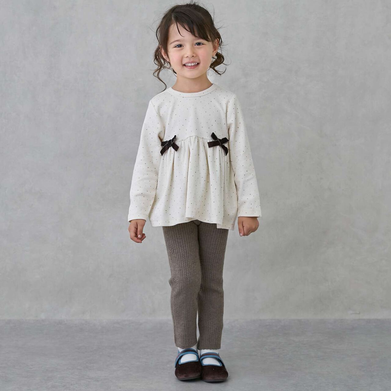 Wool Lined Cut Ribbon Tunic,Pink, large image number 5