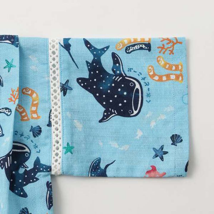 Ocean Pattern Jinbei,Sax blue, medium image number 8