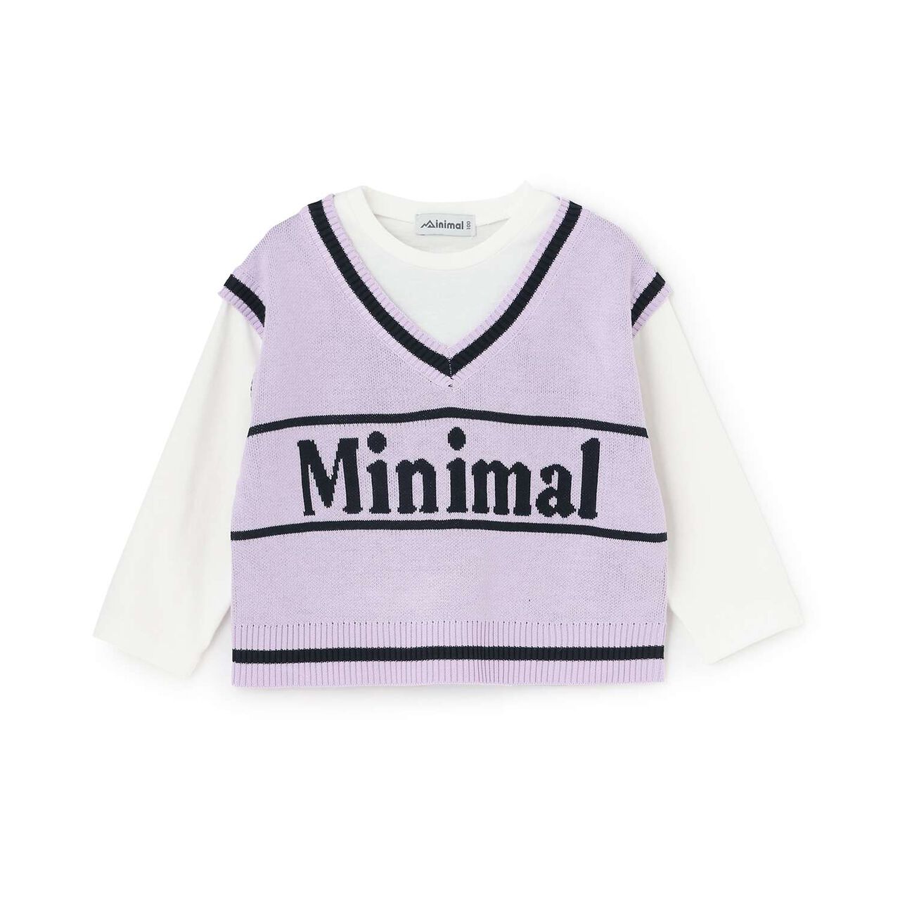 Arael Vest Layered T-Shirt,Lavender, large image number 12