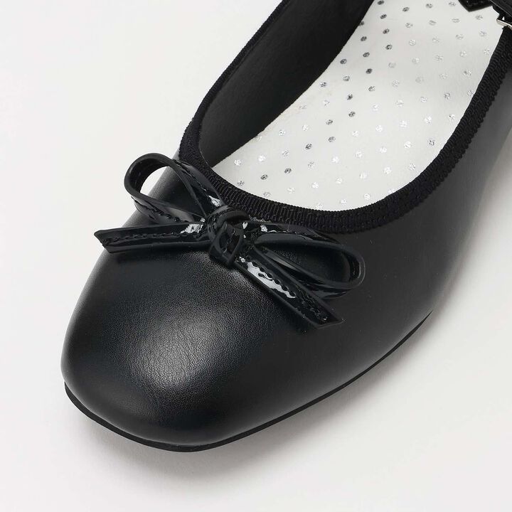 Jeweled Buckle Strap Shoes,Black, medium image number 7