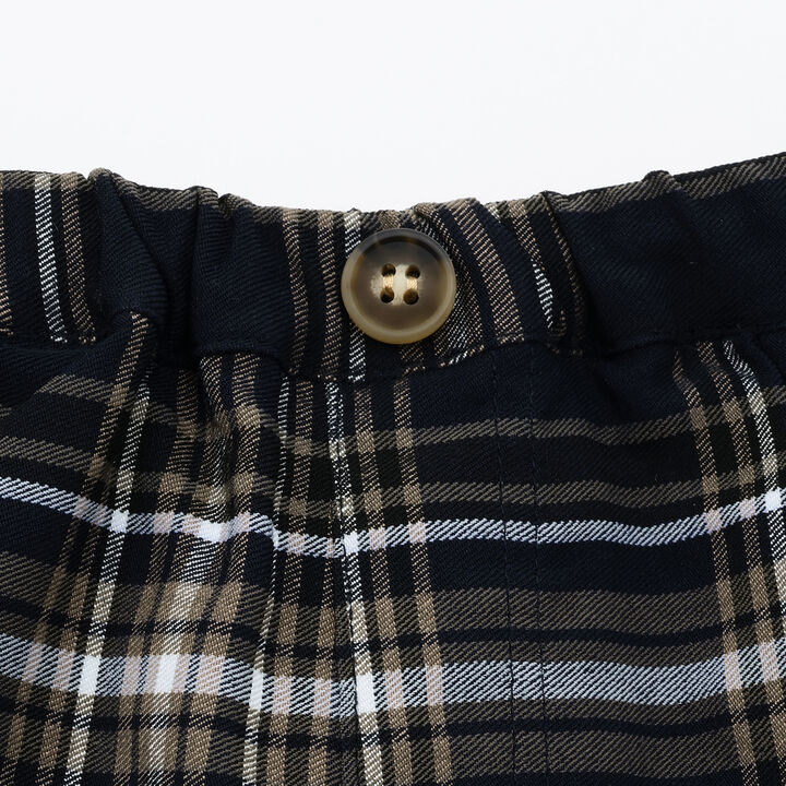 Checkered Stretch Pants,Navy, medium image number 8