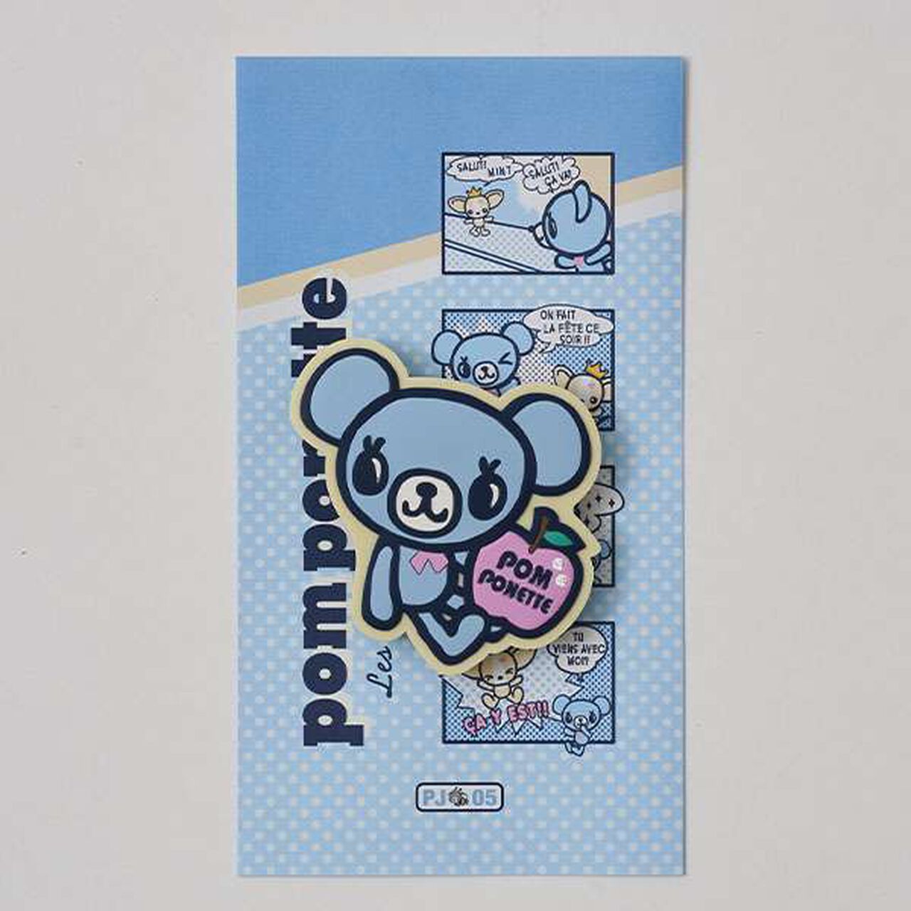 Mint-kun Smartphone Grip,Sax blue, large image number 5