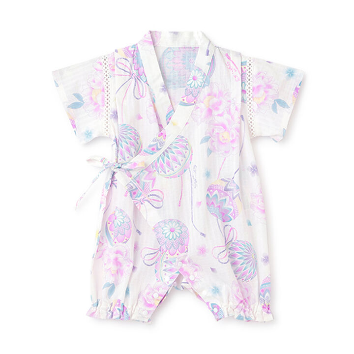 Temari Flower Pattern Jinbei All-in-One,, medium