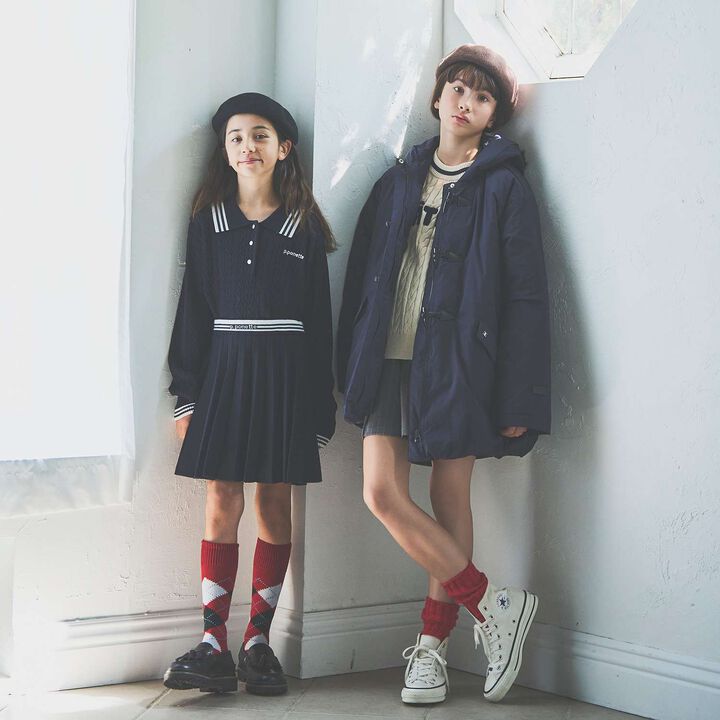 Sagara Logo Cable Knitwear[Available in 130cm],Sax blue, medium image number 16