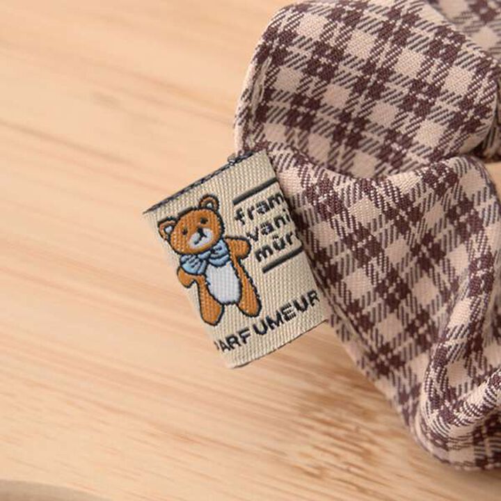 Bear Tag Check Chouchou,Beige, medium image number 4