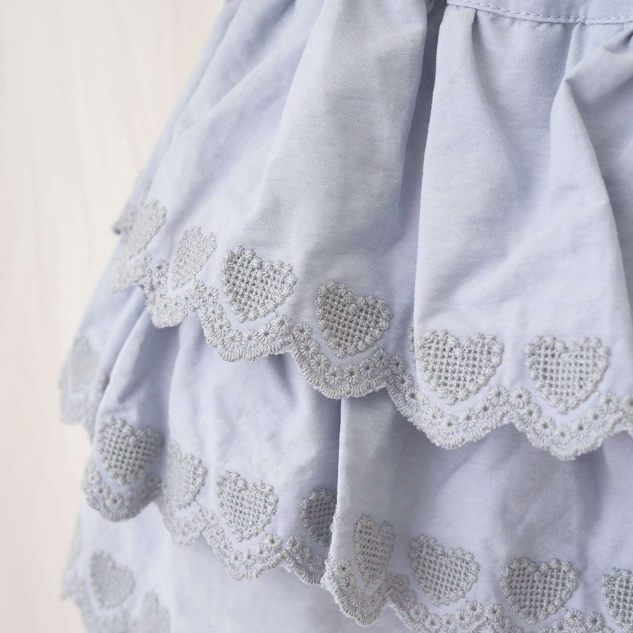 愛心刺繡扇形邊層次裙褲 [兒童服裝] [童裝] [女孩],珍珠白, large image number 20
