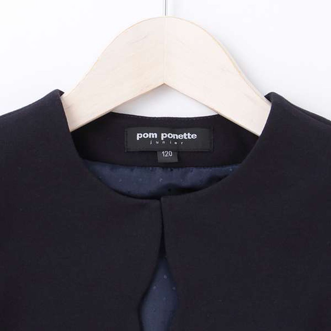 [Kids] Scallop Trim Jacket,Navy, large image number 8