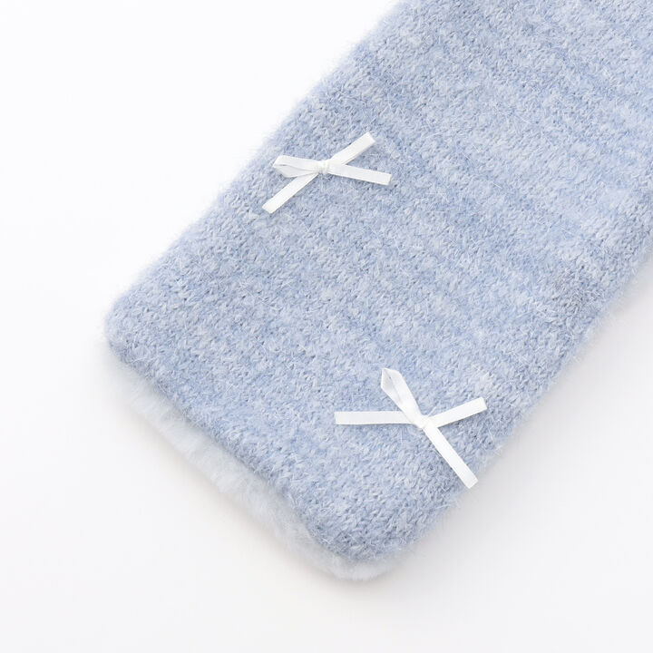 Loop Yarn Scarf,Light pink, medium image number 3